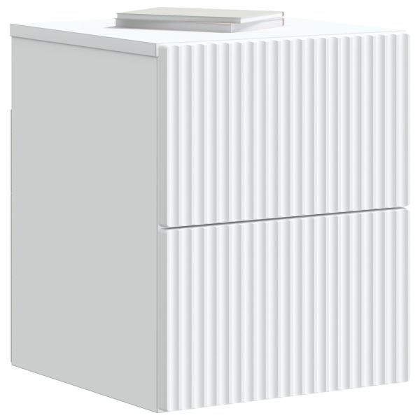 Спален шкаф с монтаж на стена 2 pcs Бяло 33 x 34,5 x 40 см