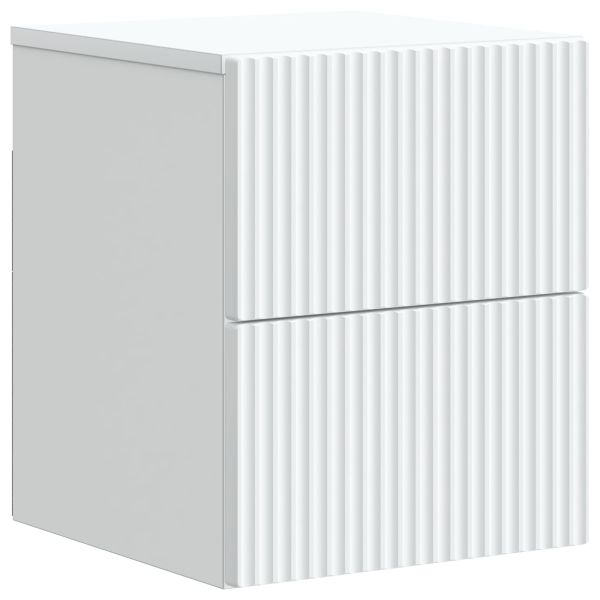 Спален шкаф с монтаж на стена 2 pcs Бяло 33 x 34,5 x 40 см