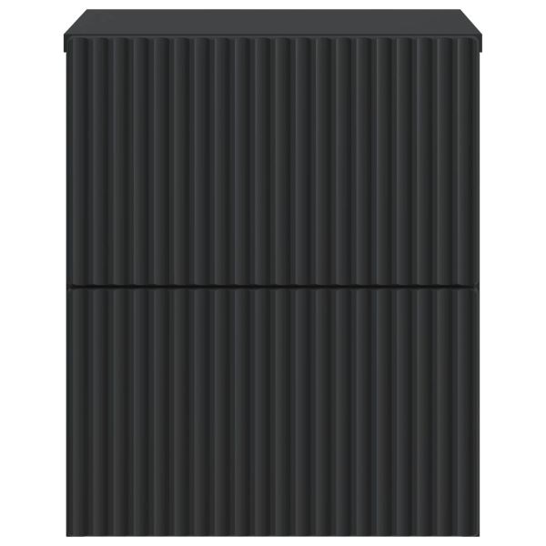 Спален шкаф с монтаж на стена Черно 33 x 34,5 x 40 см