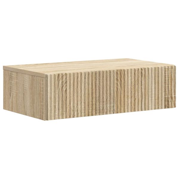Стенен страничен масичка Дъб сонома 59 x 34,5 x 17 см