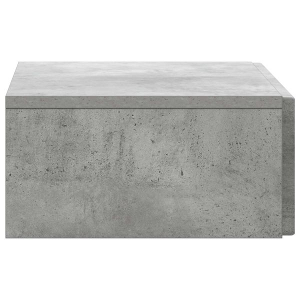 Стенен страничен масичка Бетонно сиво 59 x 34,5 x 17 см