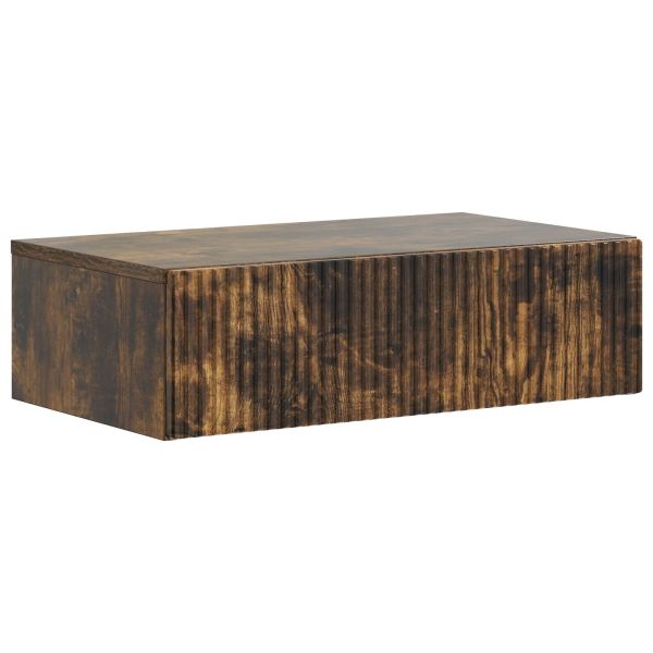 Стенен страничен масичка Опушен дъб 59 x 34,5 x 17 см