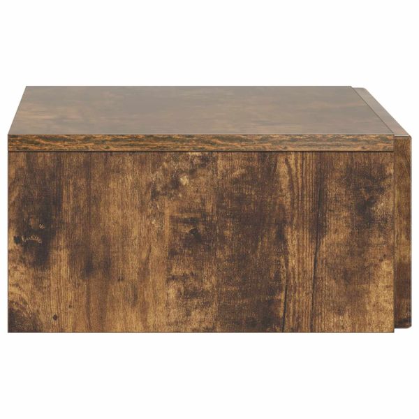 Стенен страничен масичка Опушен дъб 59 x 34,5 x 17 см