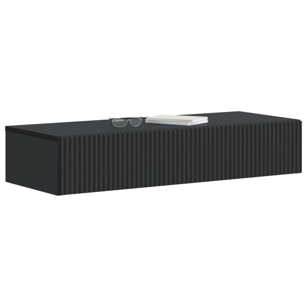 Стенен страничен масичка Черно 87,5 x 34,5 x 17 см