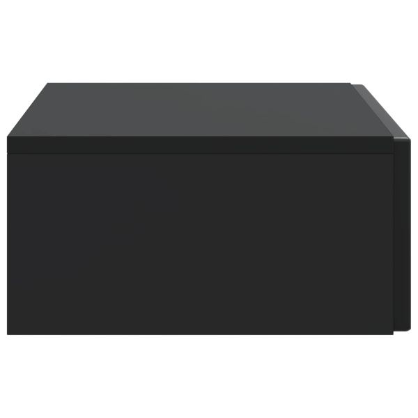 Стенен страничен масичка Черно 87,5 x 34,5 x 17 см