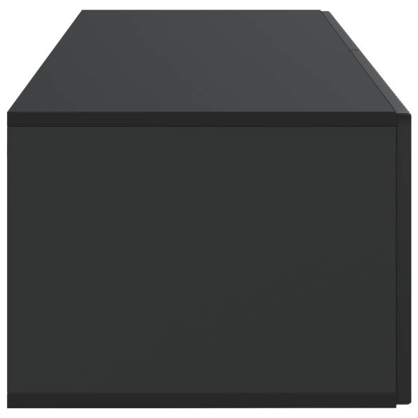 Стенно монтиран ТВ шкаф Черно 98 x 41 x 30 см