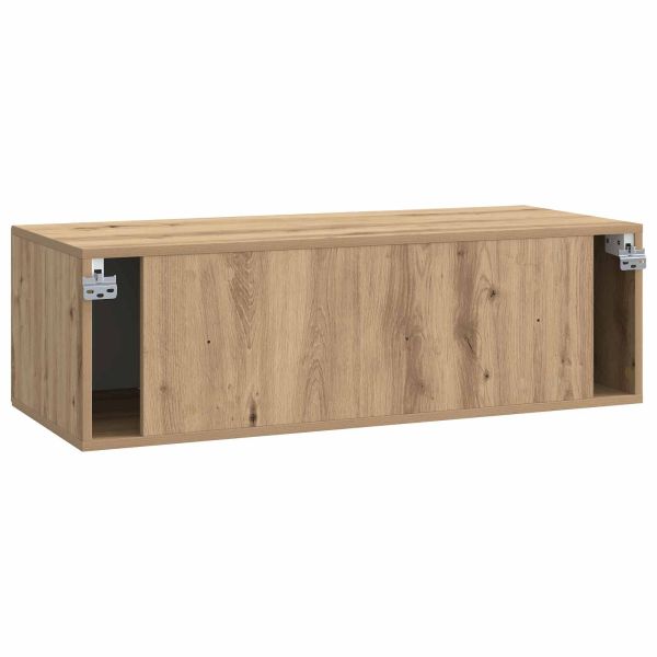 Стенно монтиран ТВ шкаф Дъб артизан 98 x 41 x 30 см