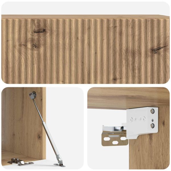 Стенно монтиран ТВ шкаф Дъб артизан 98 x 41 x 30 см