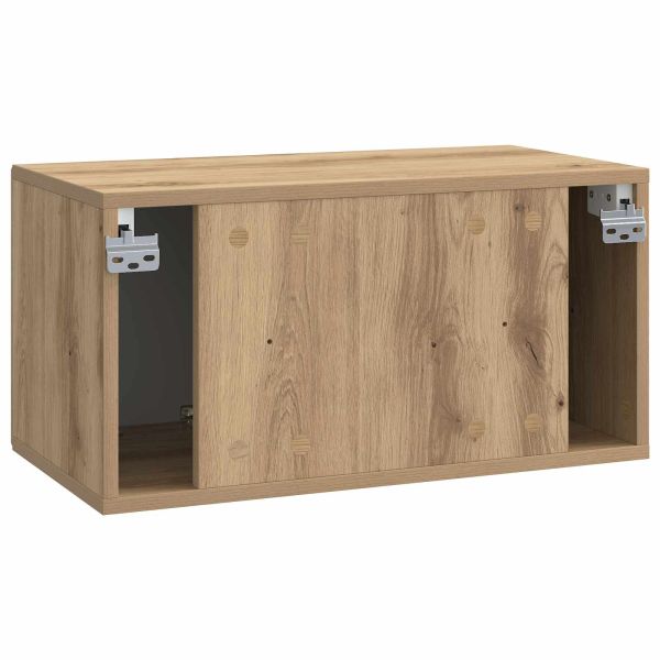 Стенно монтиран ТВ шкаф Дъб артизан 59,5 x 31 x 30 см
