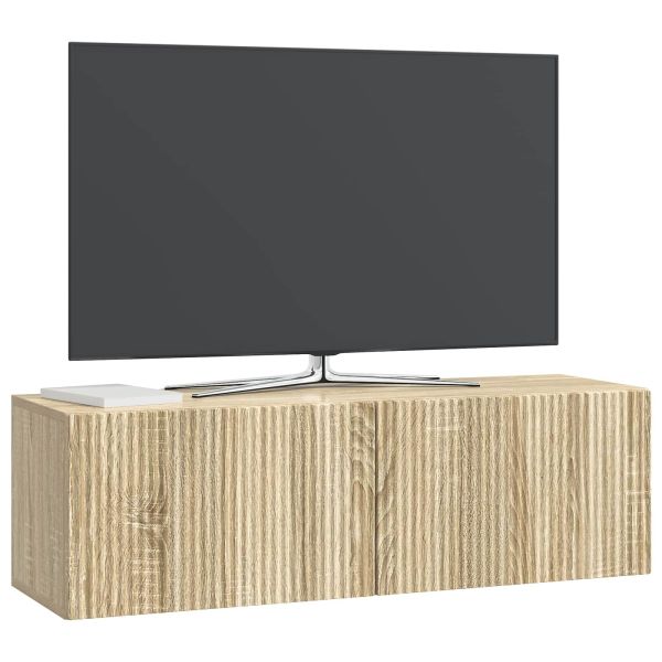 Стенно монтиран ТВ шкаф Дъб сонома 98 x 31 x 30 см