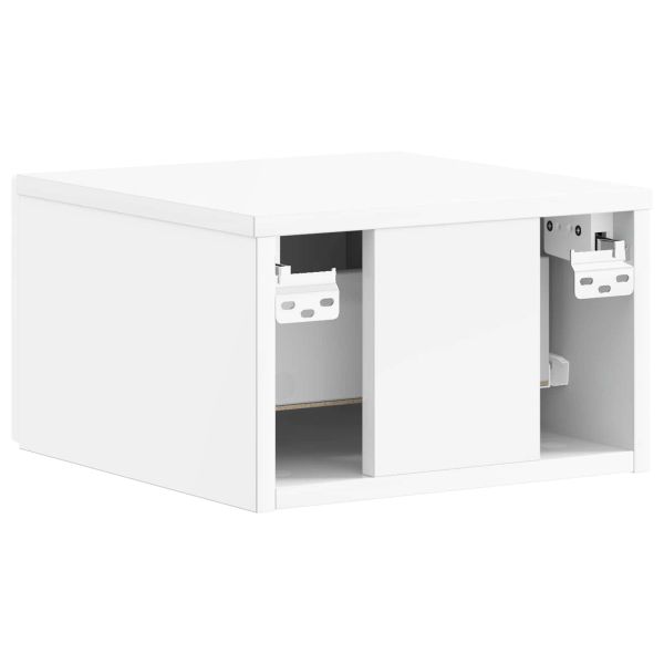 Спален шкаф с монтаж на стена Бял гланц 34,5 x 33 x 20 см
