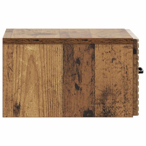 Спален шкаф с монтаж на стена Старо дърво 34,5 x 33 x 20 см