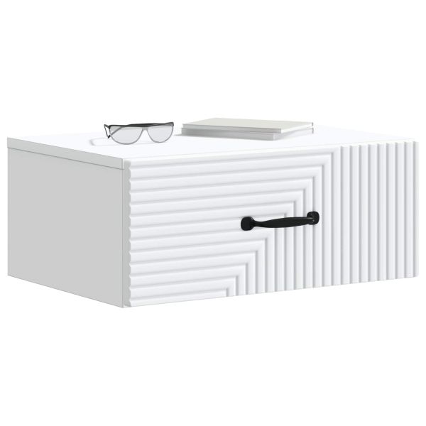 Спален шкаф с монтаж на стена 2 pcs Бяло 49 x 34,5 x 20 см