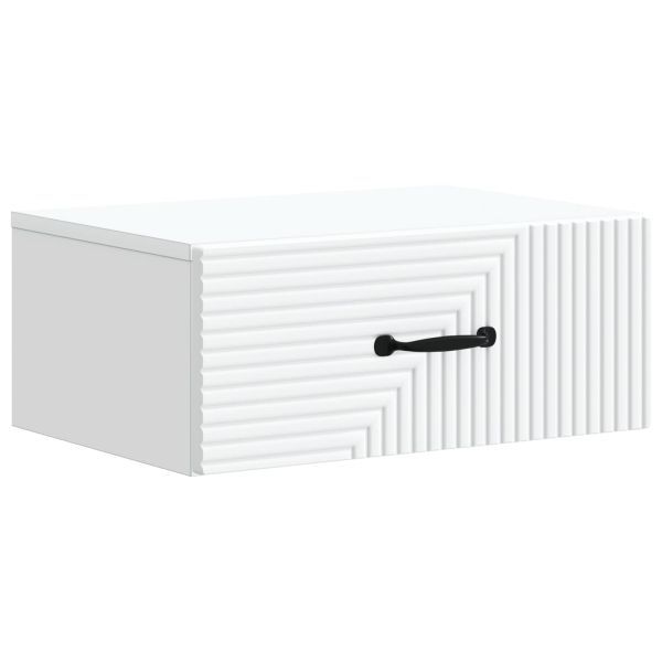 Спален шкаф с монтаж на стена 2 pcs Бяло 49 x 34,5 x 20 см