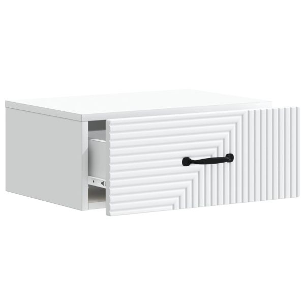 Спален шкаф с монтаж на стена 2 pcs Бяло 49 x 34,5 x 20 см
