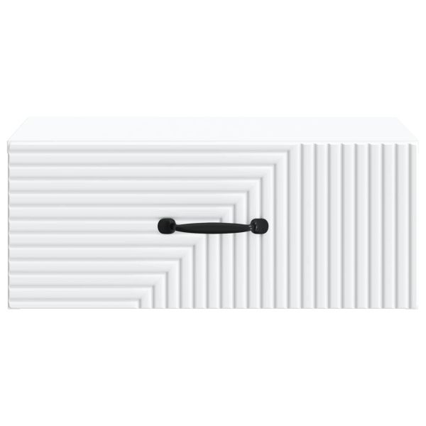 Спален шкаф с монтаж на стена 2 pcs Бяло 49 x 34,5 x 20 см