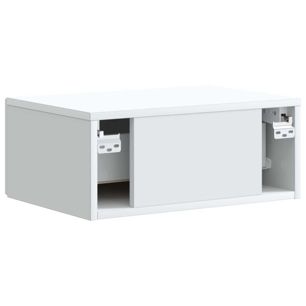 Спален шкаф с монтаж на стена 2 pcs Бяло 49 x 34,5 x 20 см
