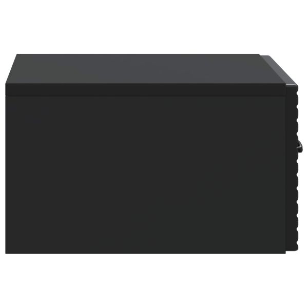 Спален шкаф с монтаж на стена Черно 49 x 34,5 x 20 см