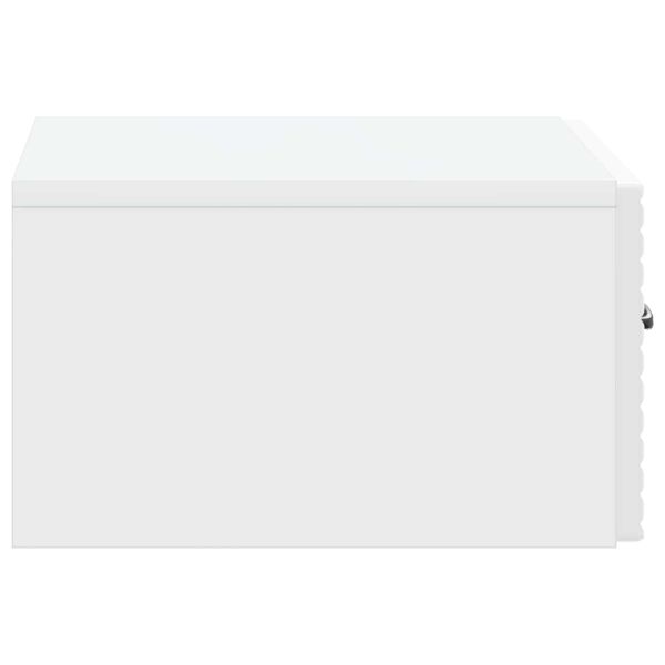 Спален шкаф с монтаж на стена Бял гланц 49 x 34,5 x 20 см