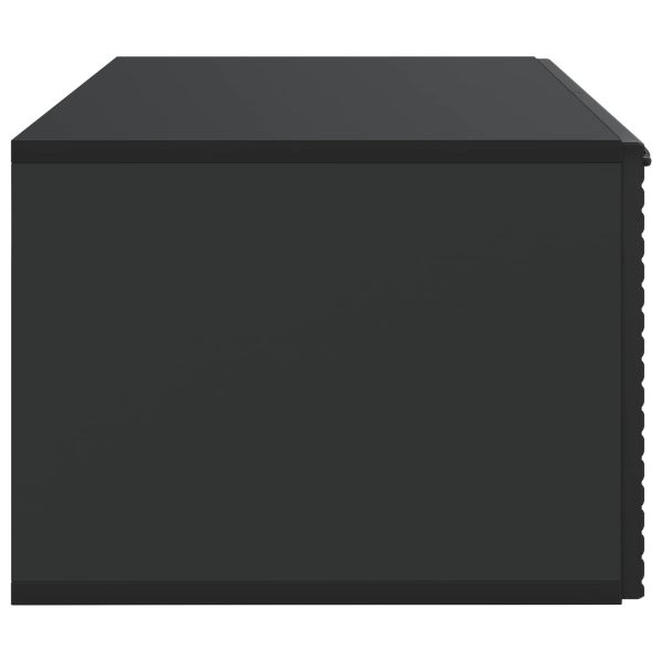 Стенно монтиран ТВ шкаф Черно 59,5 x 41 x 30 см