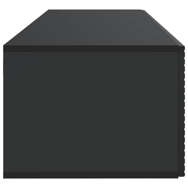 Стенно монтиран ТВ шкаф Черно 98 x 41 x 30 см