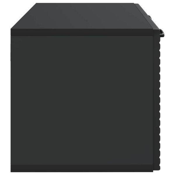Стенно монтиран ТВ шкаф Черно 59,5 x 31 x 30 см