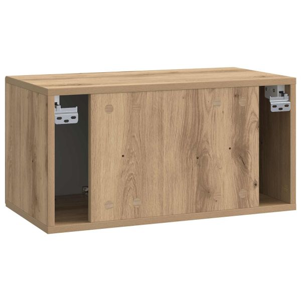 Стенно монтиран ТВ шкаф Дъб артизан 59,5 x 31 x 30 см