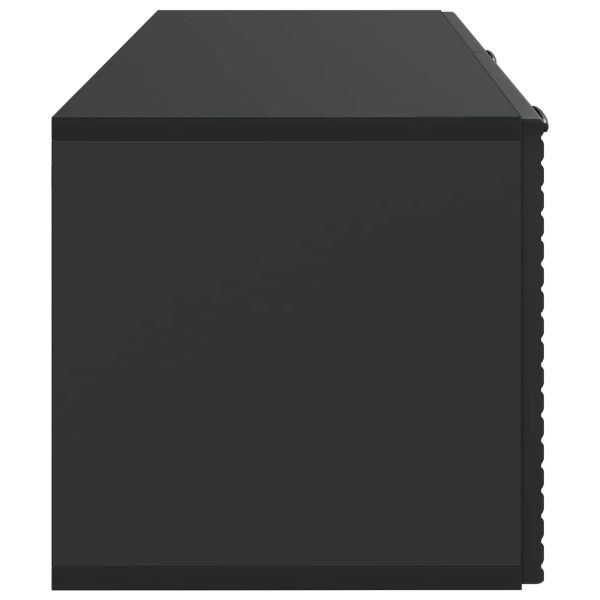 Стенно монтиран ТВ шкаф Черно 78,5 x 31 x 30 см