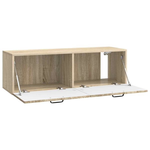 Стенно монтиран ТВ шкаф Дъб сонома 98 x 31 x 30 см