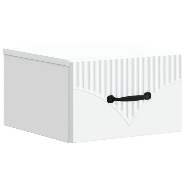 Спален шкаф с монтаж на стена 2 pcs Бяло 34,5 x 33 x 20 см
