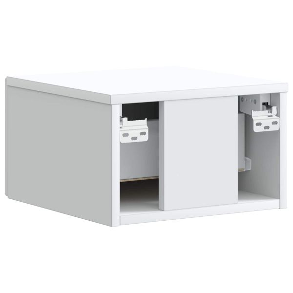 Спален шкаф с монтаж на стена 2 pcs Бяло 34,5 x 33 x 20 см