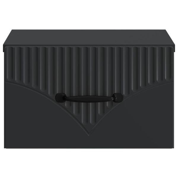 Спален шкаф с монтаж на стена 2 pcs Черно 34,5 x 33 x 20 см