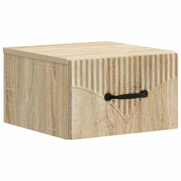 Спален шкаф с монтаж на стена Дъб сонома 34,5 x 33 x 20 см