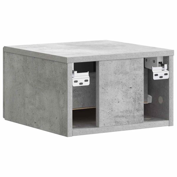 Спален шкаф с монтаж на стена Бетонно сиво 34,5 x 33 x 20 см