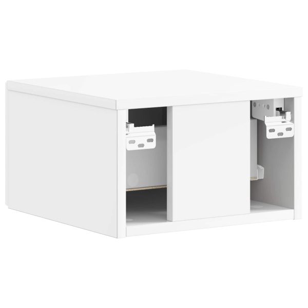 Спален шкаф с монтаж на стена Бял гланц 34,5 x 33 x 20 см