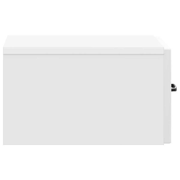 Спален шкаф с монтаж на стена 2 pcs Бял гланц 34,5 x 33 x 20 см
