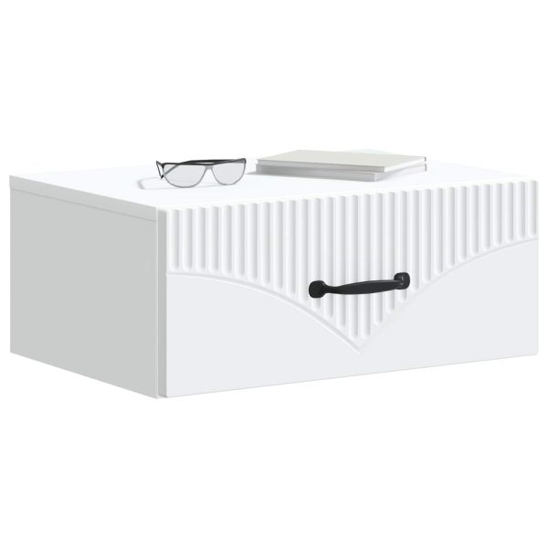 Спален шкаф с монтаж на стена 2 pcs Бяло 49 x 34,5 x 20 см