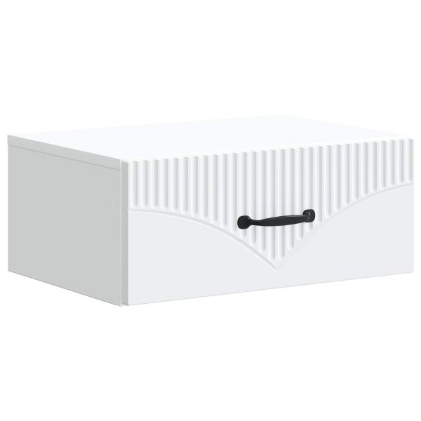 Спален шкаф с монтаж на стена 2 pcs Бяло 49 x 34,5 x 20 см