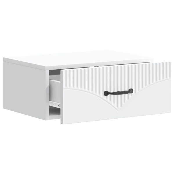 Спален шкаф с монтаж на стена 2 pcs Бяло 49 x 34,5 x 20 см