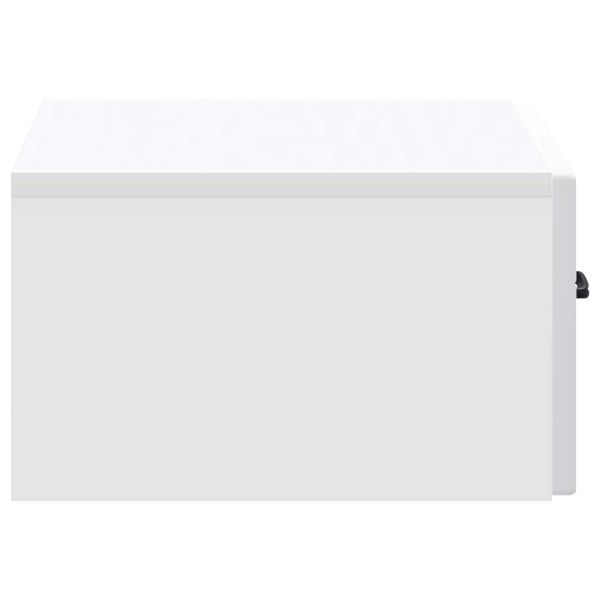Спален шкаф с монтаж на стена 2 pcs Бяло 49 x 34,5 x 20 см