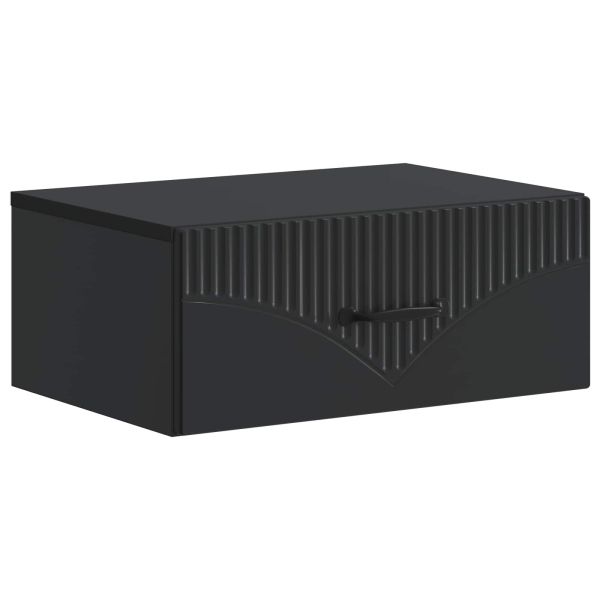 Спален шкаф с монтаж на стена Черно 49 x 34,5 x 20 см