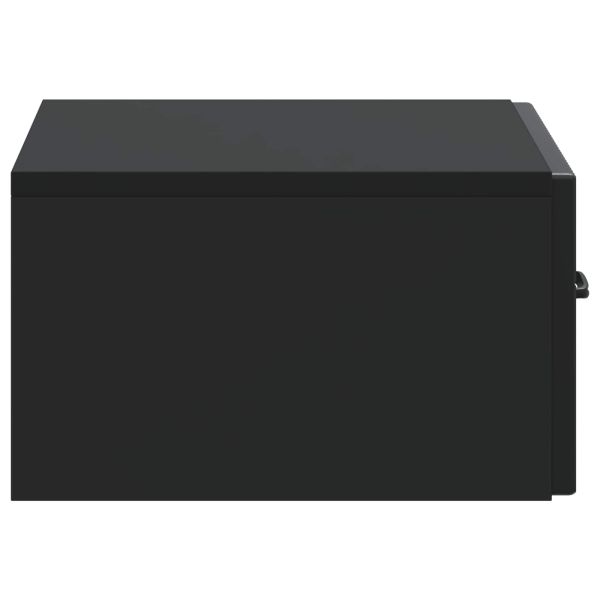 Спален шкаф с монтаж на стена Черно 49 x 34,5 x 20 см
