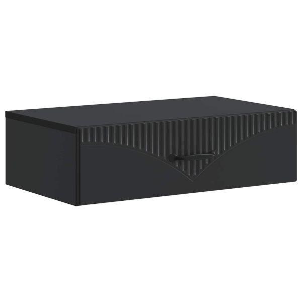 Стенен страничен масичка Черно 59 x 34,5 x 17 см