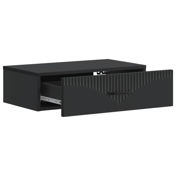 Стенен страничен масичка Черно 59 x 34,5 x 17 см