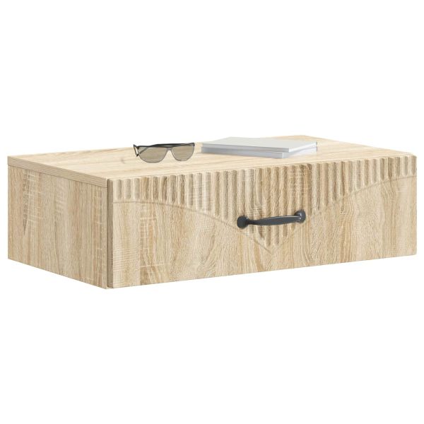 Стенен страничен масичка Дъб сонома 59 x 34,5 x 17 см