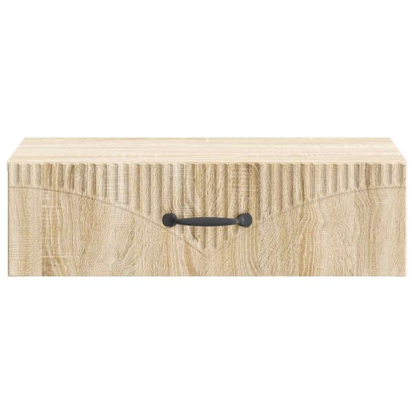 Стенен страничен масичка Дъб сонома 59 x 34,5 x 17 см
