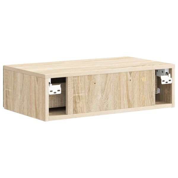 Стенен страничен масичка Дъб сонома 59 x 34,5 x 17 см