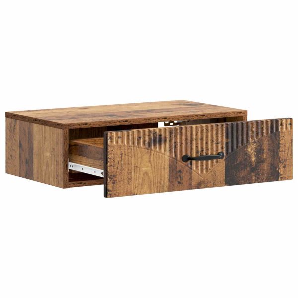 Стенен страничен масичка Старо дърво 59 x 34,5 x 17 см