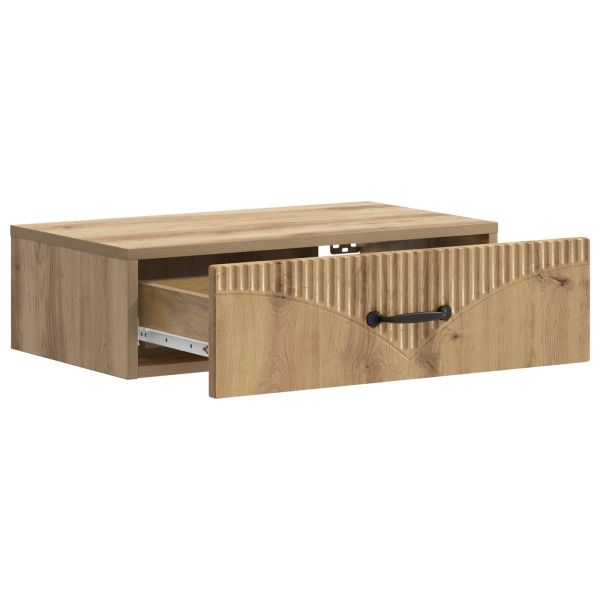 Стенен страничен масичка Дъб артизан 59 x 34,5 x 17 см