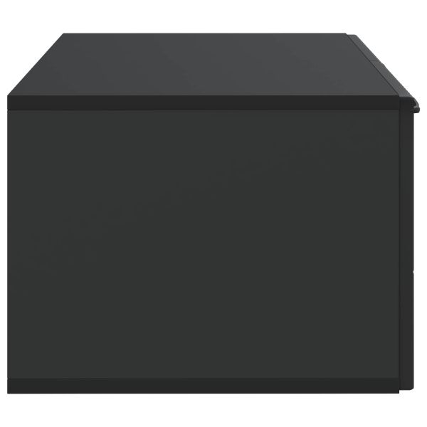 Стенно монтиран ТВ шкаф Черно 59,5 x 41 x 30 см